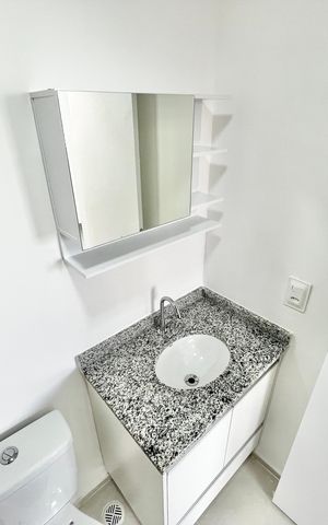 Apartamento para alugar com 36m², 2 quartos e sem vaga Apartamento para alugar com 36m², 2 quartos e sem vagaBanheiro