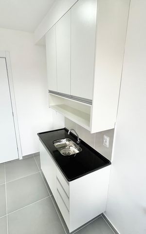 Apartamento para alugar com 36m², 2 quartos e sem vaga Apartamento para alugar com 36m², 2 quartos e sem vagaCozinha e Área de Serviço