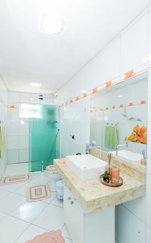 Casa para alugar com 357m², 3 quartos e 2 vagasBanheiro Social