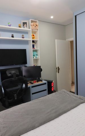 Apartamento à venda com 126m², 4 quartos e 2 vagasQuarto 3