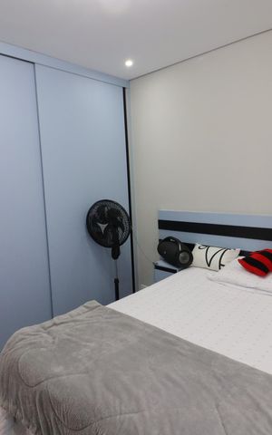 Apartamento à venda com 126m², 4 quartos e 2 vagasQuarto 3
