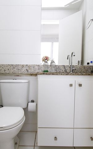Apartamento à venda com 71m², 3 quartos e 2 vagasBanheiro da Suíte