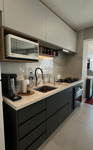 Apartamento à venda com 87m², 2 quartos e 2 vagas Apartamento à venda com 87m², 2 quartos e 2 vagasCozinha
