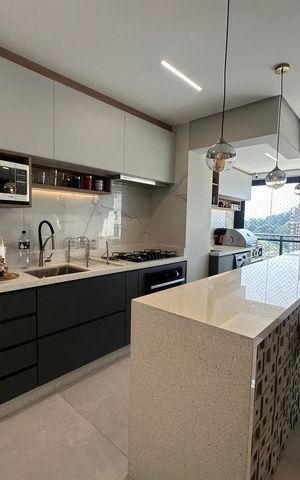 Apartamento à venda com 87m², 2 quartos e 2 vagas Apartamento à venda com 87m², 2 quartos e 2 vagasCozinha