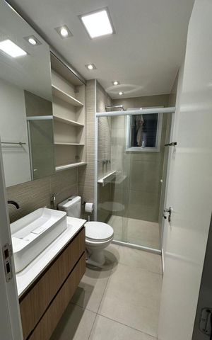 Apartamento à venda com 70m², 3 quartos e 1 vaga Apartamento à venda com 70m², 3 quartos e 1 vagaBanheiro Suíte