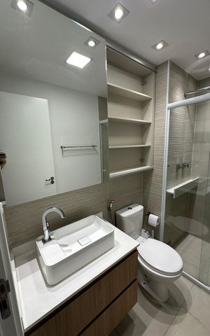 Apartamento à venda com 70m², 3 quartos e 1 vaga Apartamento à venda com 70m², 3 quartos e 1 vagaBanheiro Suíte