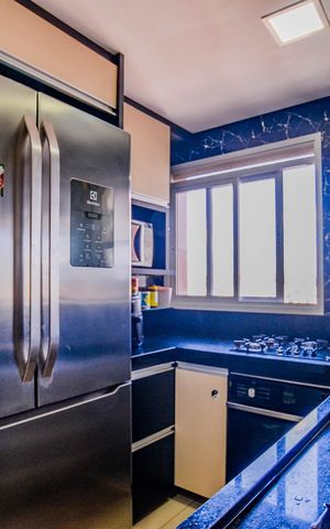 Apartamento à venda com 88m², 3 quartos e 2 vagas Apartamento à venda com 88m², 3 quartos e 2 vagasCozinha e Área de Serviço