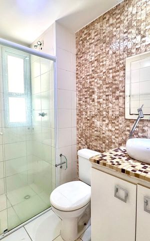 Apartamento à venda com 63m², 3 quartos e 1 vaga Apartamento à venda com 63m², 3 quartos e 1 vagaBanheiro 1