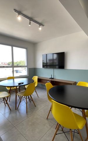 Apartamento para alugar com 44m², 1 quarto e sem vaga