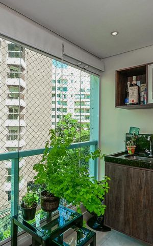 Apartamento à venda com 64m², 2 quartos e 2 vagasVaranda