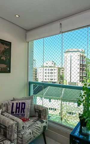 Apartamento à venda com 64m², 2 quartos e 2 vagasVaranda
