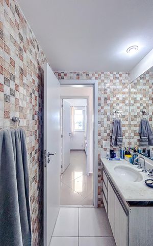 Apartamento à venda com 100m², 3 quartos e 2 vagasBanheiro