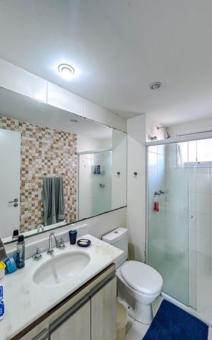 Apartamento à venda com 100m², 3 quartos e 2 vagasBanheiro