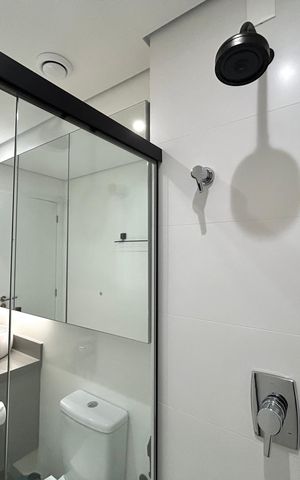 Apartamento para alugar com 40m², 1 quarto e 1 vaga Apartamento para alugar com 40m², 1 quarto e 1 vagaBanheiro