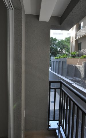 Apartamento para alugar com 28m², 1 quarto e sem vagaSacada da Sala