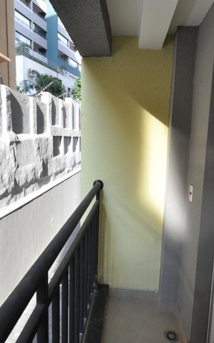 Apartamento para alugar com 28m², 1 quarto e sem vagaSacada da Sala