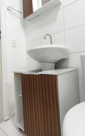 Apartamento à venda com 46m², 2 quartos e 1 vaga Apartamento à venda com 46m², 2 quartos e 1 vagaBanheiro