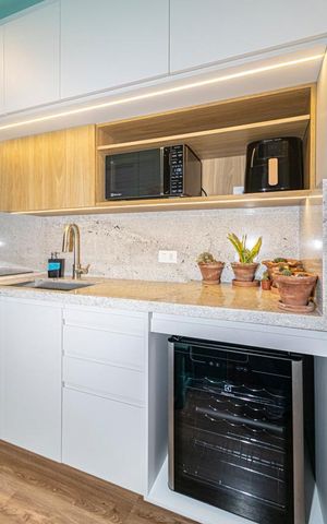 Studio para alugar com 24m², 1 quarto e 1 vaga Studio para alugar com 24m², 1 quarto e 1 vagaCozinha