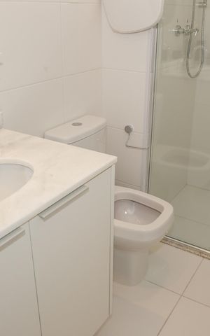 Studio para alugar com 33m², 1 quarto e sem vaga Studio para alugar com 33m², 1 quarto e sem vagaBanheiro