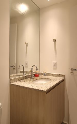 Apartamento para alugar com 26m², 1 quarto e sem vagaBanheiro da Suíte