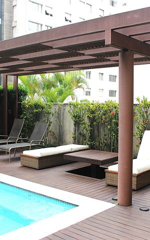Studio à venda com 52m², 1 quarto e 1 vagaPiscina