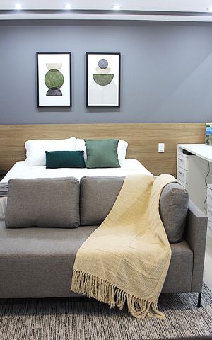 Studio à venda com 52m², 1 quarto e 1 vagaSala - Dormitório