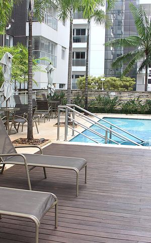Studio à venda com 52m², 1 quarto e 1 vagaPiscina