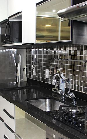 Studio à venda com 52m², 1 quarto e 1 vagaCozinha
