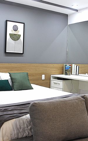 Studio à venda com 52m², 1 quarto e 1 vagaSala - Dormitório