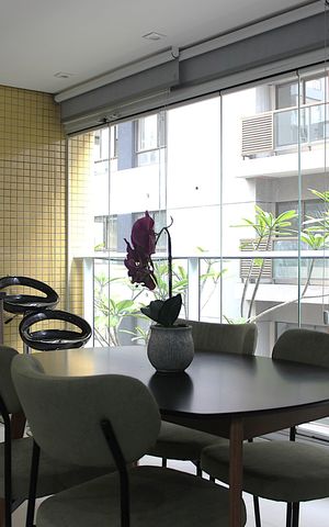Studio à venda com 52m², 1 quarto e 1 vagaVaranda