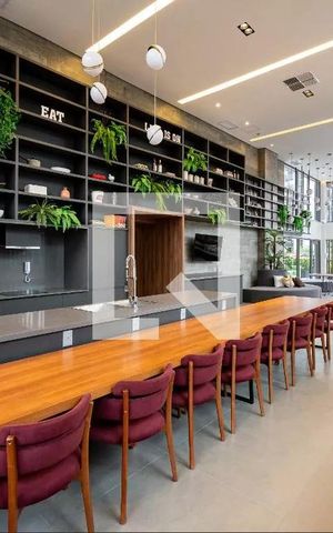 Studio para alugar com 34m², 1 quarto e sem vaga Studio para alugar com 34m², 1 quarto e sem vagaÁrea comum - Salão de festas