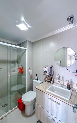 Apartamento para alugar com 68m², 2 quartos e 2 vagasBanheiro da Suíte