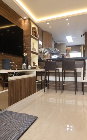 Casa de condomínio à venda com 160m², 3 quartos e 2 vagasSala 