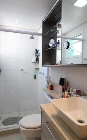Apartamento à venda com 112m², 3 quartos e 1 vagaBanheiro da Suíte 1