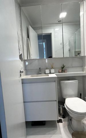 Apartamento à venda com 39m², 2 quartos e 1 vaga Apartamento à venda com 39m², 2 quartos e 1 vagaBanheiro