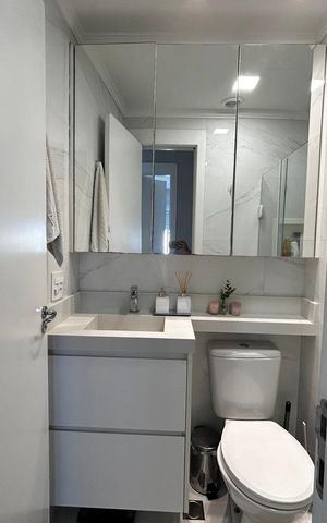 Apartamento à venda com 39m², 2 quartos e 1 vaga Apartamento à venda com 39m², 2 quartos e 1 vagaBanheiro