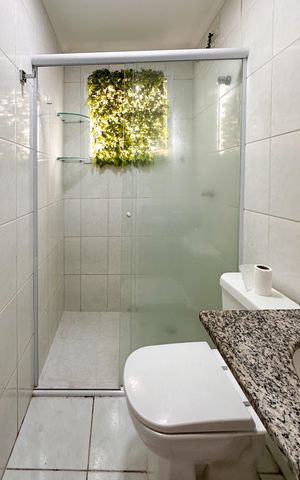Apartamento para alugar com 48m², 2 quartos e 1 vaga Apartamento para alugar com 48m², 2 quartos e 1 vagaBanheiro Social