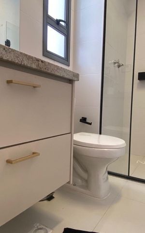 Apartamento para alugar com 125m², 3 quartos e 2 vagas Apartamento para alugar com 125m², 3 quartos e 2 vagasBanheiro da Suíte 1