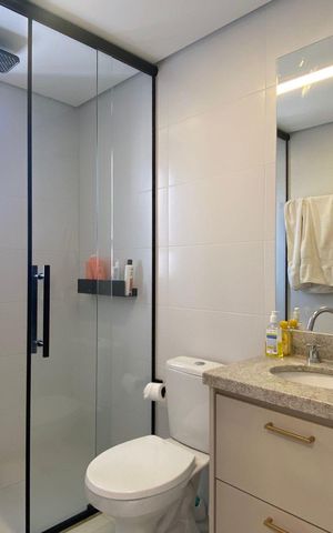 Apartamento para alugar com 125m², 3 quartos e 2 vagas Apartamento para alugar com 125m², 3 quartos e 2 vagasBanheiro da Suíte 2