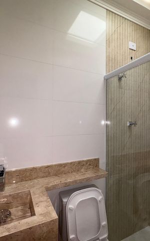 Casa à venda com 150m², 3 quartos e 2 vagas Casa à venda com 150m², 3 quartos e 2 vagasBanheiro da Suíte 2