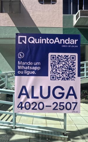 Apartamento para alugar com 96m², 2 quartos e 1 vagaFachada | Adesivo/Placa Quintoandar instalado 