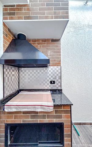 Casa de condomínio à venda com 83m², 2 quartos e 2 vagasChurrasqueira