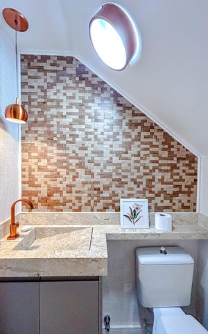 Casa de condomínio à venda com 83m², 2 quartos e 2 vagasLavabo