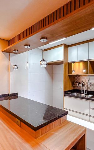 Casa de condomínio à venda com 83m², 2 quartos e 2 vagasCozinha