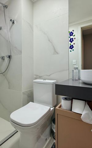 Apartamento à venda com 130m², 3 quartos e 2 vagas Apartamento à venda com 130m², 3 quartos e 2 vagasBanheiro Social