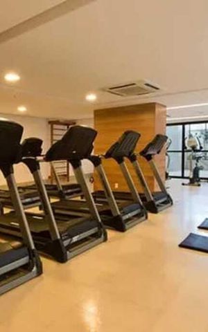 Apartamento para alugar com 51m², 1 quarto e 1 vaga Apartamento para alugar com 51m², 1 quarto e 1 vagaAcademia