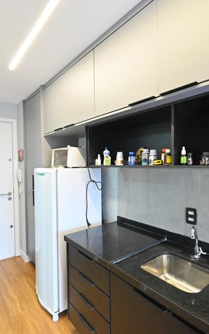 Studio à venda com 26m², 1 quarto e sem vagaCozinha
