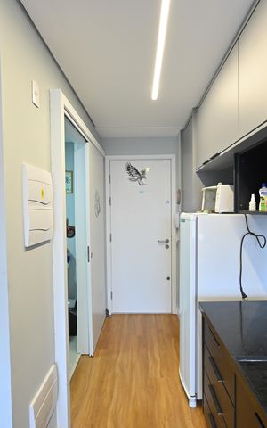 Studio à venda com 26m², 1 quarto e sem vagaCozinha