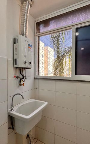 Apartamento para alugar com 55m², 2 quartos e 1 vaga Apartamento para alugar com 55m², 2 quartos e 1 vagaCozinha e Área de Serviço