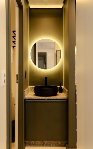 Studio para alugar com 33m², 1 quarto e 1 vaga Studio para alugar com 33m², 1 quarto e 1 vagaBanheiro